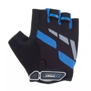 Cyklistické rukavice PRO-T - Veneto - black/blue