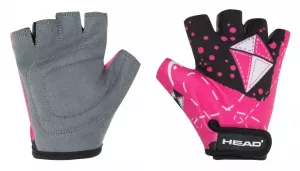 Dětské rukavice HEAD - black/pink