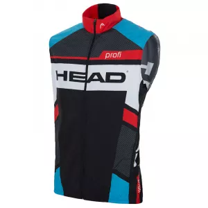Pánská cyklistická vesta PROFI - black/blue+red