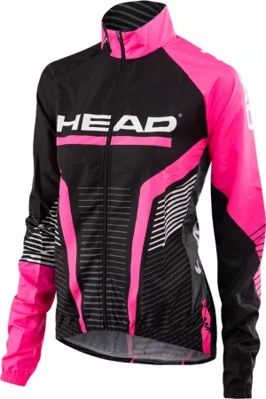 Dámská cyklistická bunda TEAM - black/pink