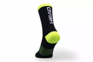 Vysoké ponožky HEAD - black/yellow