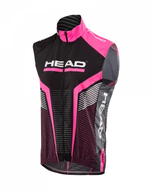 Dámská cyklistická vesta TEAM - black/pink